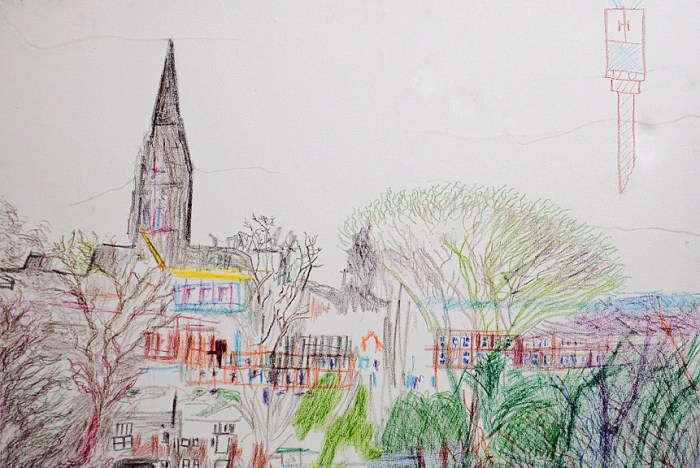 The finished drawing